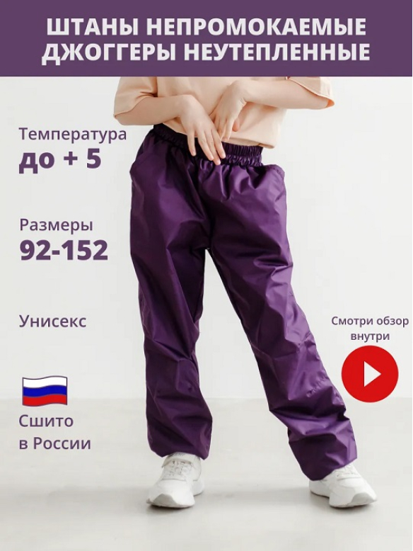 Брюки джоггеры ДЮСПО фиолетовый
