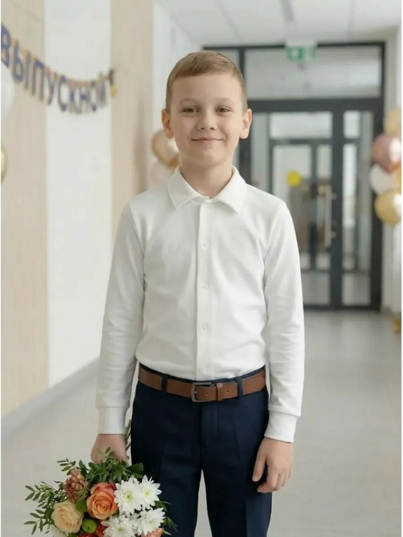 Рубашка ДР молочный